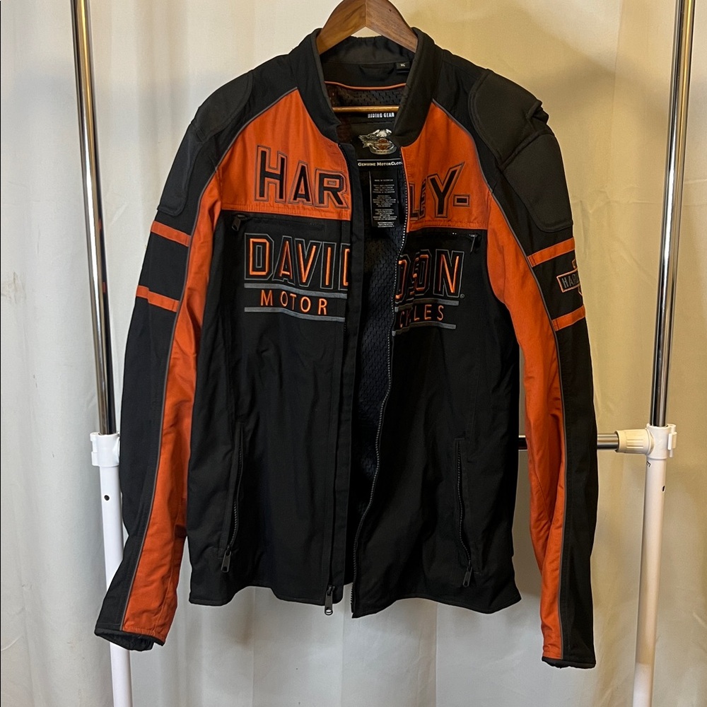Harley-Davidson Men's Performance Jacket in Black and Orange
